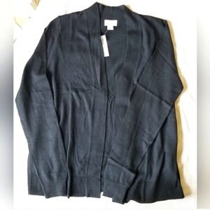 Old Navy Lightweight Open Front Sweater Cardigan Black Medium NWT